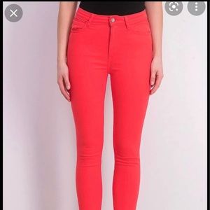 MANGO Soho Red Skinny Jeans 2